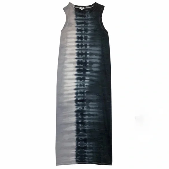 Rails Tip Dye Midi Tank Dress In Black Navy Dip Dye Size Large - Picture 4 of 14